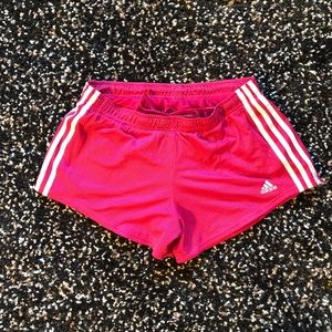 Pink Adidas Athletic Shorts, Size Medium